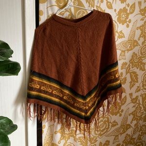 Wool poncho